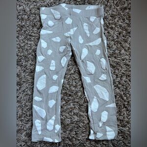 Omamimini grey white iceberg modal blend leggings Toddler sz 2T